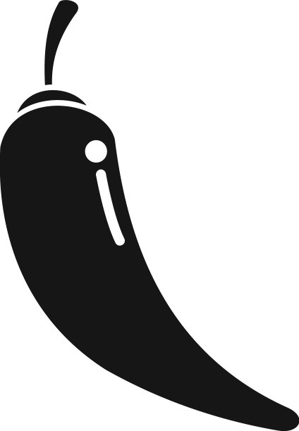 农场辣椒图标简单的有机农业图片下载