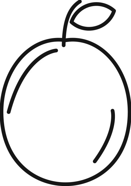 梨果图标勾勒生态农场图片下载