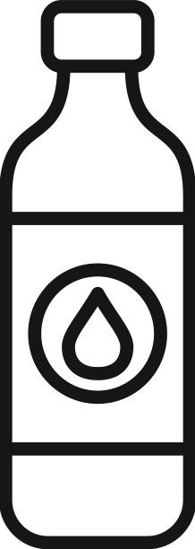 水瓶图标勾勒身体健康图片下载