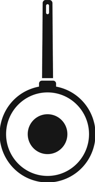 炒锅图标简单的油灶台炒锅图片下载