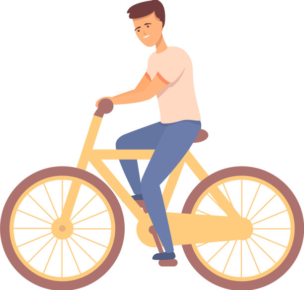 单车训练图标卡通儿童教育图片下载