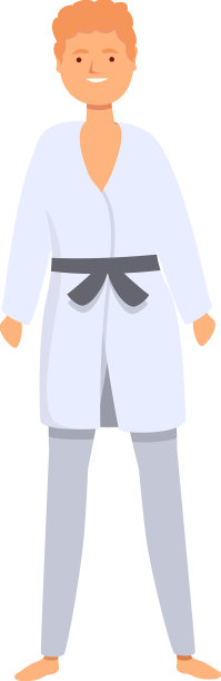 空手道小子偶像卡通体育学校图片下载