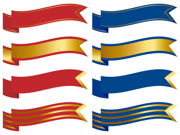 豪华彩带装饰套装图片下载