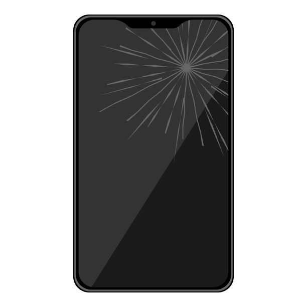 破碎的智能手机图标图片下载