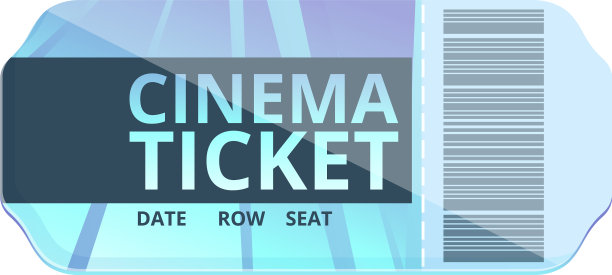 影院门票图标卡通电影事件图片下载