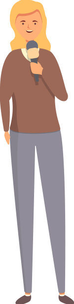 新闻报道图标卡通电视摄像机图片下载