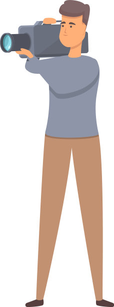 电视摄影师偶像卡通媒体摄像机图片下载