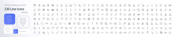 美食运动和孕妇标志图片下载