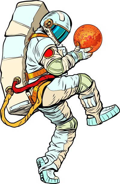 宇航员手里拿着火星图片下载