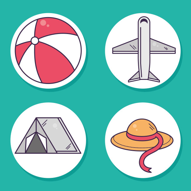 旅行和旅行图标收集图片下载