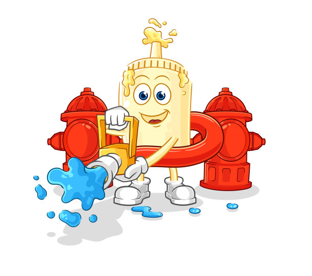 蛋黄酱消防员卡通人物图片下载