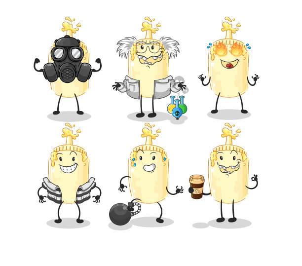 蛋黄酱反派人物卡通吉祥物图片下载