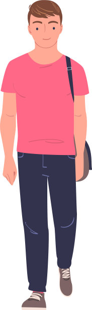 行走的人性格在街上散步和图片下载