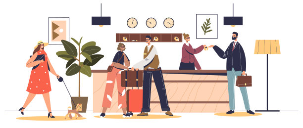 酒店大堂或接待厅内设有客人图片下载