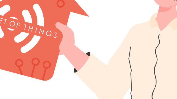 这家伙展示的是物联网概念图片下载