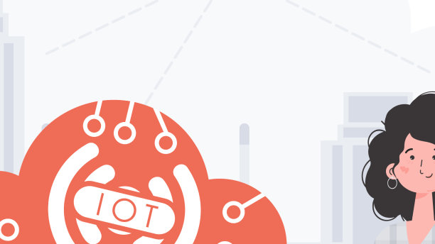 一个女人正拿着一个互联网图标图片下载