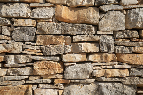 克罗地亚海岸背景石墙。图片下载