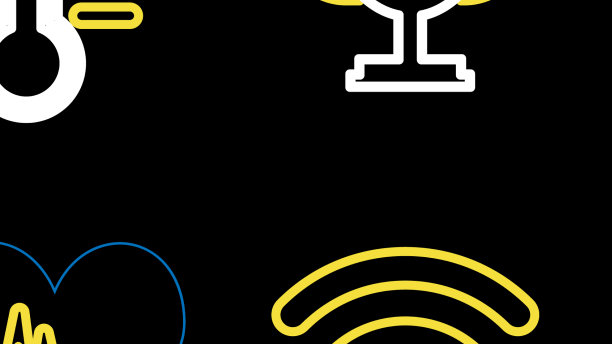 集线奖杯杯wi-fi无线网络心图片下载