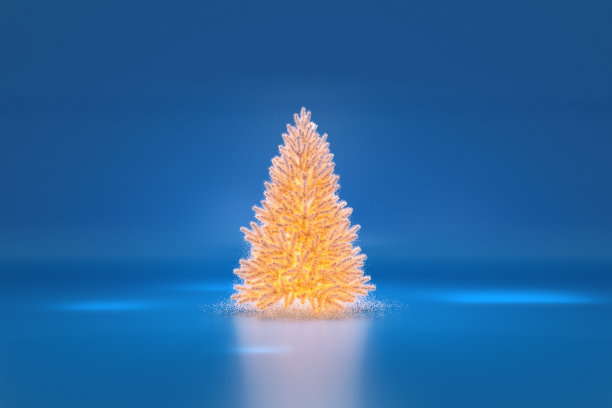 电子的圣诞树图片下载