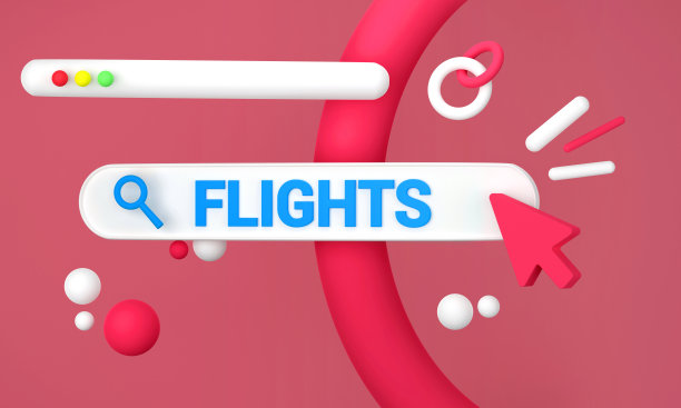 搜索栏中的航班。搜索概念。图片下载