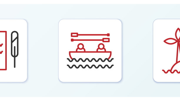 在海洋羽毛笔中画线热带岛屿图片下载