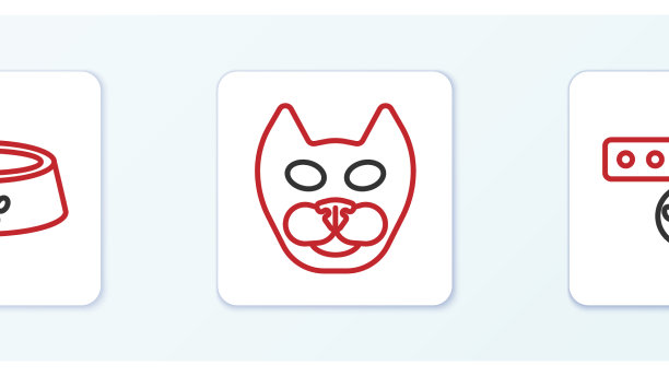 设置线领与名牌宠物食品碗和图片下载