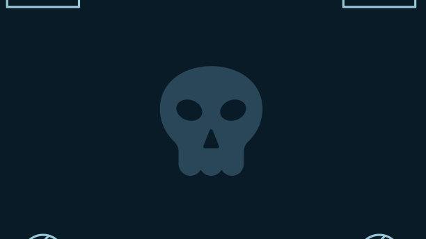 设置三叉戟魔鬼头骨和墓碑与撕裂图片下载