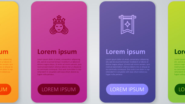 定线中世纪旗王座弓箭和图片下载