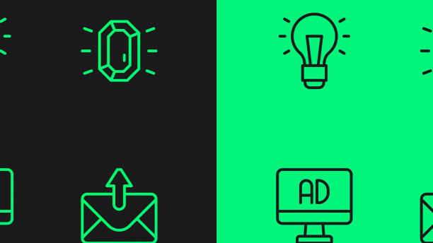 设置在线邮件和电子邮件广告灯泡图片下载