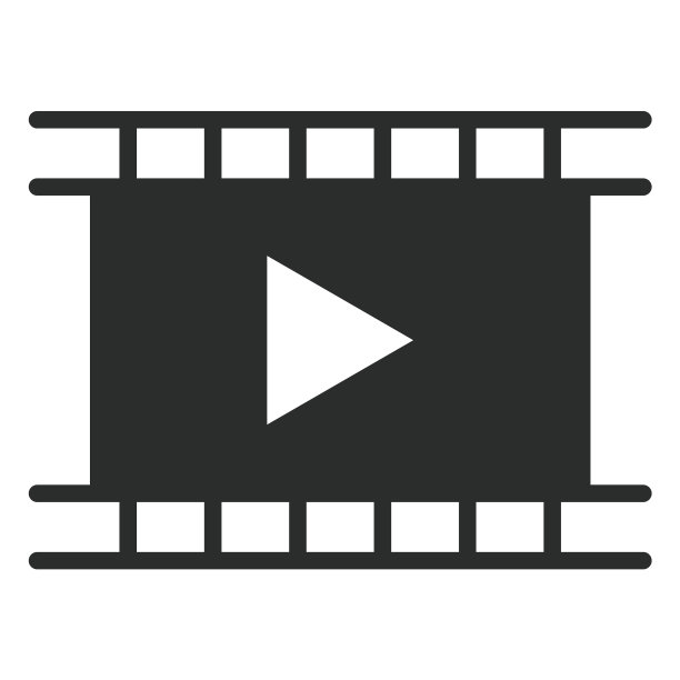 电影播放器平面图标图片下载