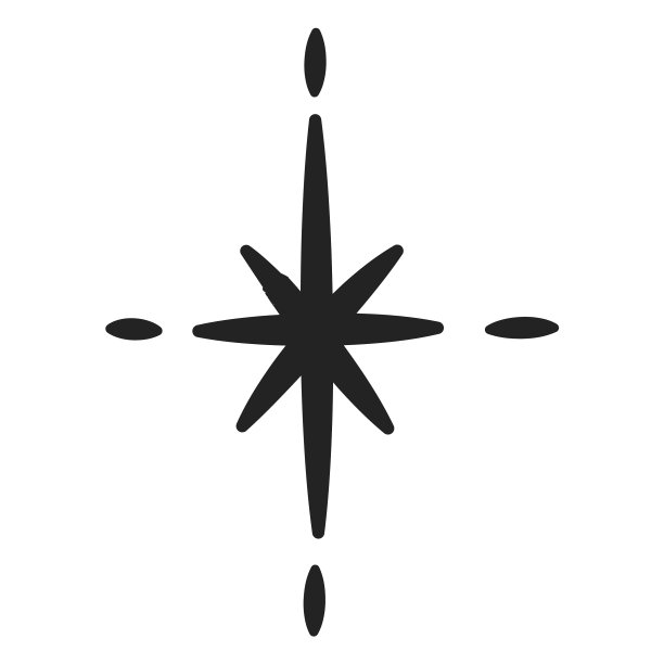 闪闪发光的星星装饰笔画图片下载