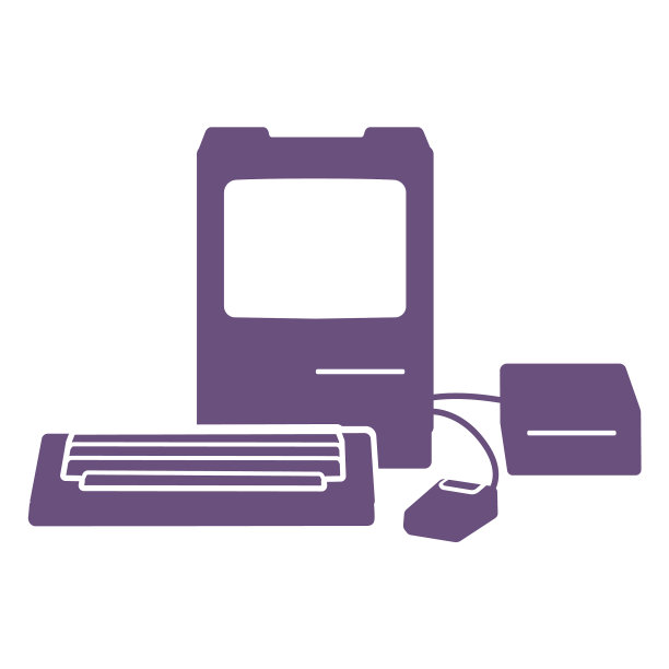 古董电脑切割图片下载