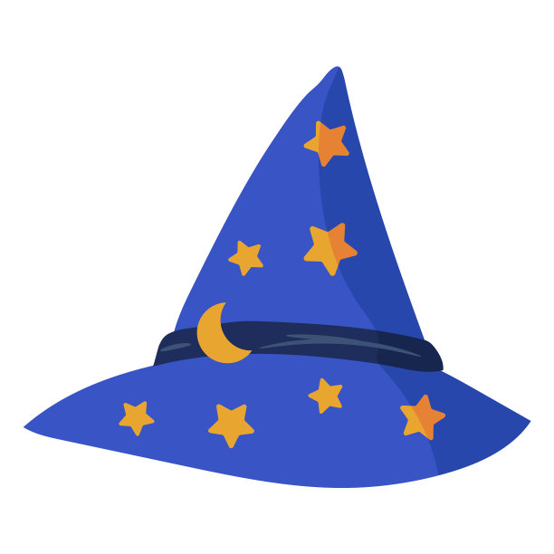 半平的巫师帽图片下载