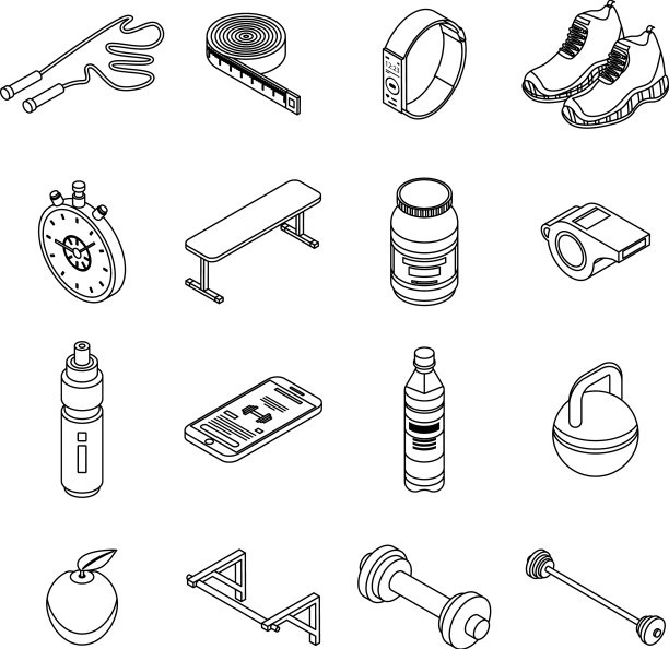 健身房时间图标设置大纲图片下载