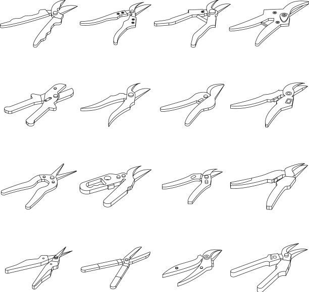 剪枝夹图标设置轮廓图片下载