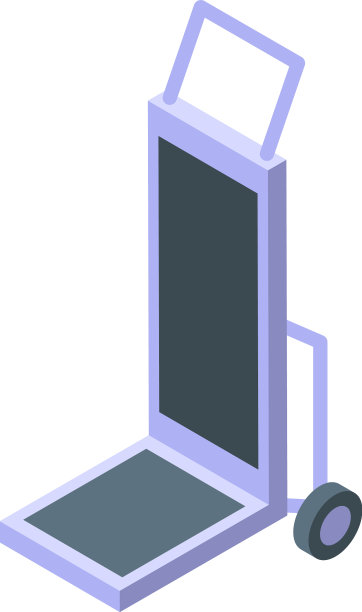 行李推车图标等距旅行图片下载