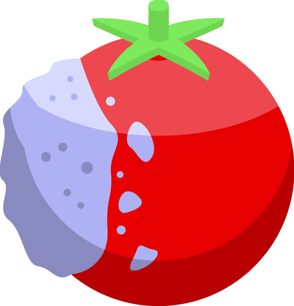 真菌番茄图标等距污染图片下载