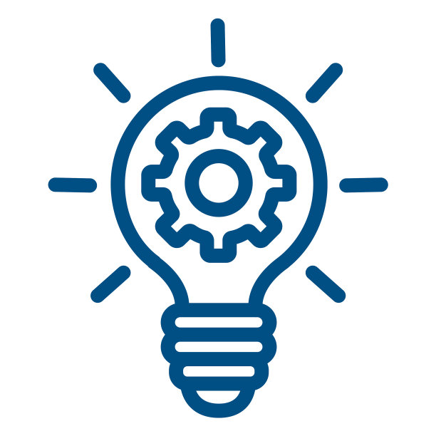 齿轮内灯泡中风图标齿轮图片下载