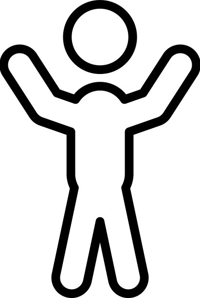 准备防御图标轮廓自我男子柔道图片下载