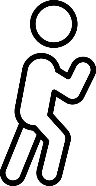 攻击军事图标轮廓搏击空手道图片下载