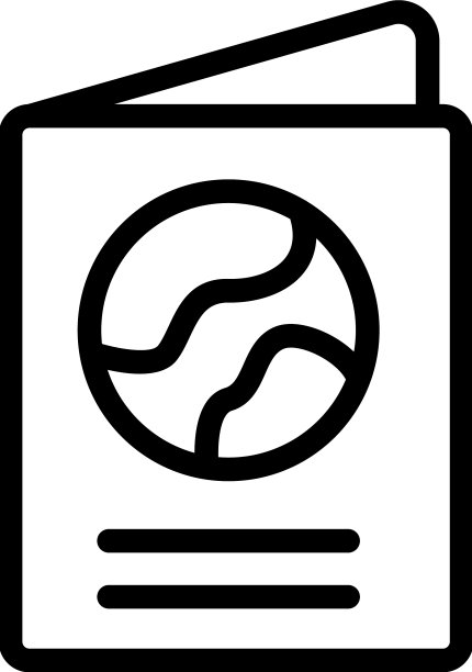 移民护照图标轮廓人图片下载