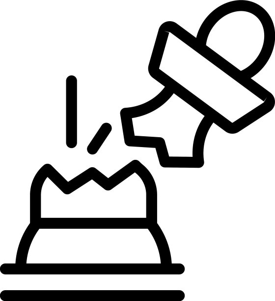 破裂的棋子图标轮廓图片下载
