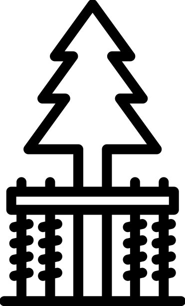 杉树绳公园图标大纲冒险图片下载