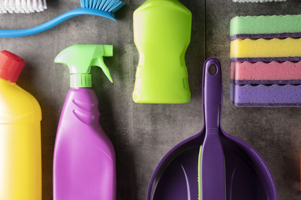 房屋和办公室清洁用品。图片下载