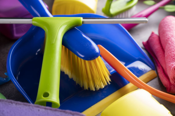 房屋和办公室清洁用品。图片下载