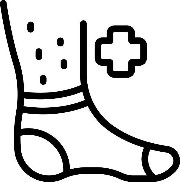 足部皮肤帮助图标轮廓足部健康图片下载