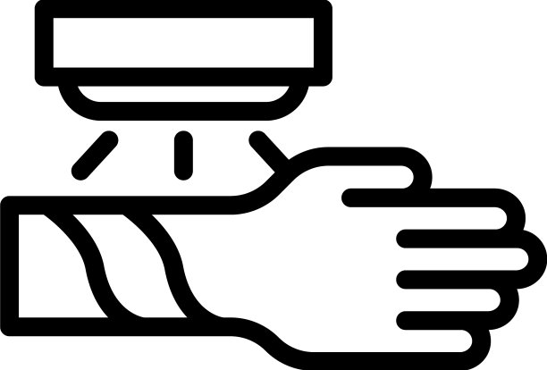 皮肤手治疗图标轮廓诊所图片下载