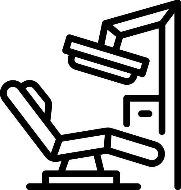 皮肤科医生椅子图标轮廓医生图片下载