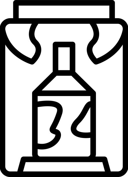 浮子瓶玻璃图标轮廓厂图片下载