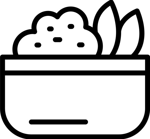 热餐图标轮廓餐厅食物图片下载